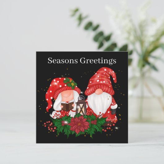 フェスティバルクリスマス格言追加気持ちホリデーカード シーズンカード (スタンド正面)