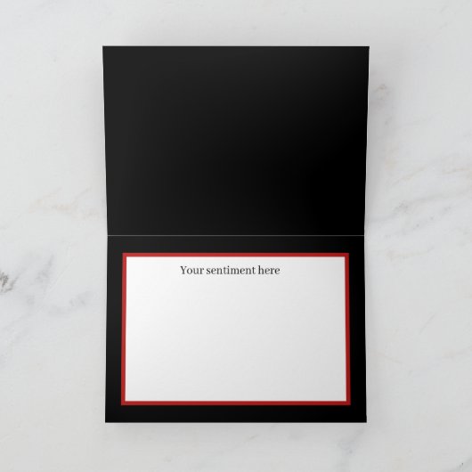 フェスティバルクリスマス格言追加気持ちホリデーカード シーズンカード (内部)