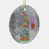 フェスティバルクリスマス格言追加気持ち セラミックオーナメント (右)