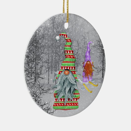 フェスティバルクリスマス格言追加気持ち セラミックオーナメント (右)