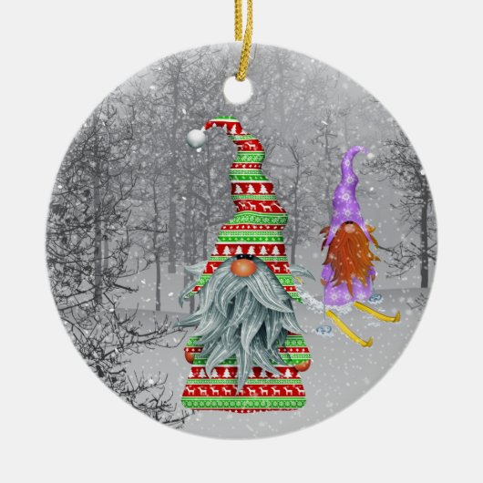 フェスティバルクリスマス格言追加気持ち セラミックオーナメント (正面)