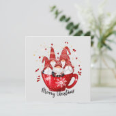 フェスティバルクリスマス格言雪だるまホリデーカード シーズンカード (スタンド正面)