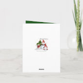 フェスティバルクリスマス格言雪だるま シーズンカード (裏面)