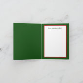 フェスティバルクリスマス格言雪だるま シーズンカード (内部)