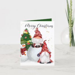 フェスティバルクリスマス格言雪だるま シーズンカード