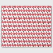 フェスティバルクリスマス棒つきキャンデータイル ラッピングペーパー (フラット)