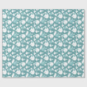 フェスティバルクリスマス極ベアーズパターンタイル ラッピングペーパー (フラット)