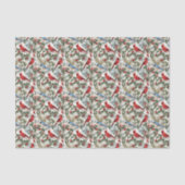 フェスティバルクリスマス水カラー（鳥）ショウジョウコウカンチョウ 薄葉紙 (正面)