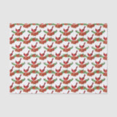 フェスティバルクリスマス深紅色タイルパーティー 薄葉紙 (正面)