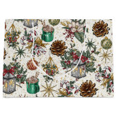 フェスティバルクリスマス混合パターン ラージペーパーバッグ (正面)