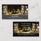 フェスティバルクリスマス装飾お祝い 名刺 (正面/裏面)