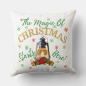 フェスティバルクリスマス装飾用クッション – ランタンデザイン クッション (裏面)