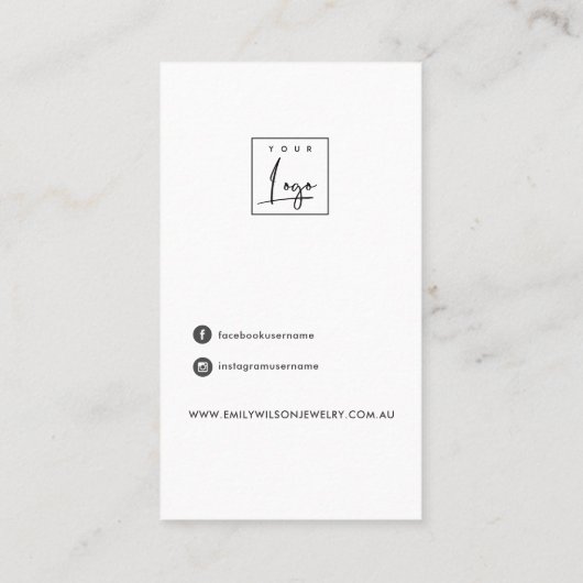 フェスティバルクリスマス装飾用ヘアクリップ表示カード 名刺 (裏面)