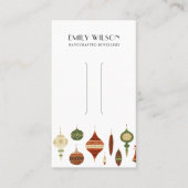 フェスティバルクリスマス装飾用ヘアクリップ表示カード 名刺 (正面)