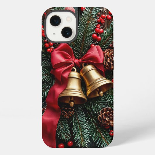 フェスティバルクリスマス装飾 iPhoneケース (裏面)