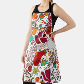 フェスティバルクリスマス要素シームレスデザイン エプロン (インサイチュ)