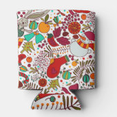 フェスティバルクリスマス要素シームレスデザイン 缶クーラー (裏面)
