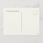 フェスティバルクリスマス追加メッセージフクロウ シーズンポストカード (裏面)