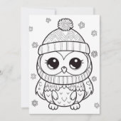 フェスティバルクリスマス追加文字フクロウ シーズンカード (正面)