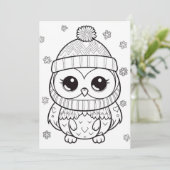 フェスティバルクリスマス追加文字フクロウ シーズンカード (スタンド正面)