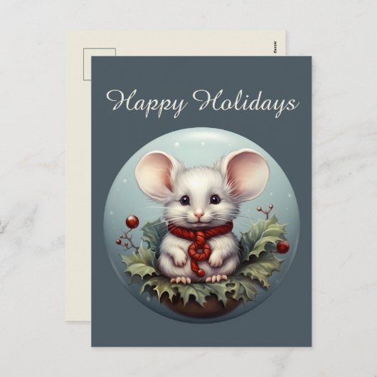 フェスティバルクリスマス追加文字国マウス シーズンポストカード (正面/裏面)