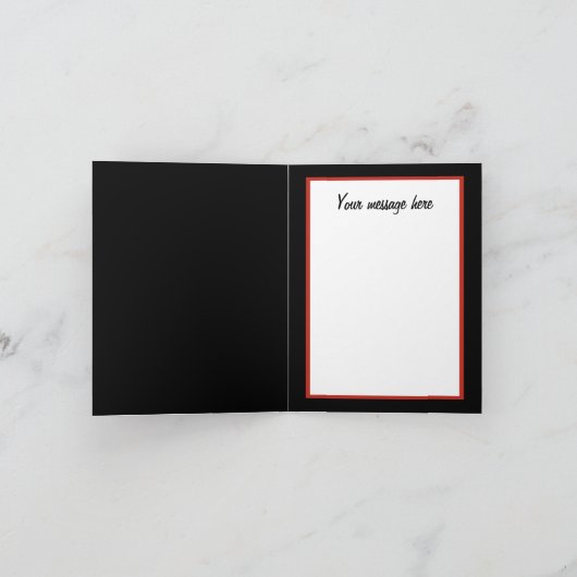 フェスティバルクリスマス追加文字牛の追加メッセージ シーズンカード (内部)