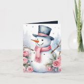 フェスティバルクリスマス追加文字雪だるま カード (正面)