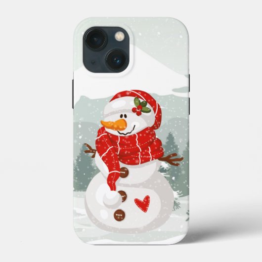 フェスティバルクリスマス雪だるまホリデイ Case-Mate iPhoneケース (裏面)