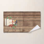 フェスティバルクリスマス雪だるまホリデーカントリー バスタオルセット (ハンドタオル)