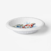 フェスティバルクリスマス雪だるまホリデーパーティー ペーパーボウル (傾斜あり)