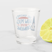 フェスティバルクリスマス飲酒格言ワードアート ショットグラス (裏面)