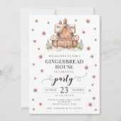 フェスティバルクリスマス飾ジンジャーパンパーティー 招待状 (正面)