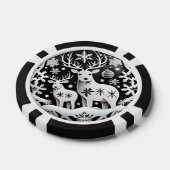 フェスティバルクリスマス3deeトナカイ追加文字 ポーカーチップ (シングル)