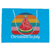 フェスティバルクリスマス7月スイカ ラージペーパーバッグ (裏面)