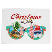 フェスティバルクリスマス7月ビーチ ラージペーパーバッグ (正面)