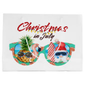 フェスティバルクリスマス7月ビーチ ラージペーパーバッグ (裏面)