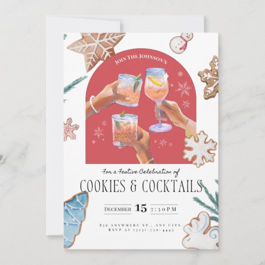 フェスティバルクリスマス「Cookie & Cocktails」の詳細 招待状 (正面)