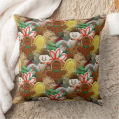 フェスティバルクリスマスCookieパターン装飾用クッション クッション (ブランケット)
