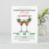 フェスティバルクリンクのカクテルグラスクリスマスパーティー 招待状 (スタンド正面)