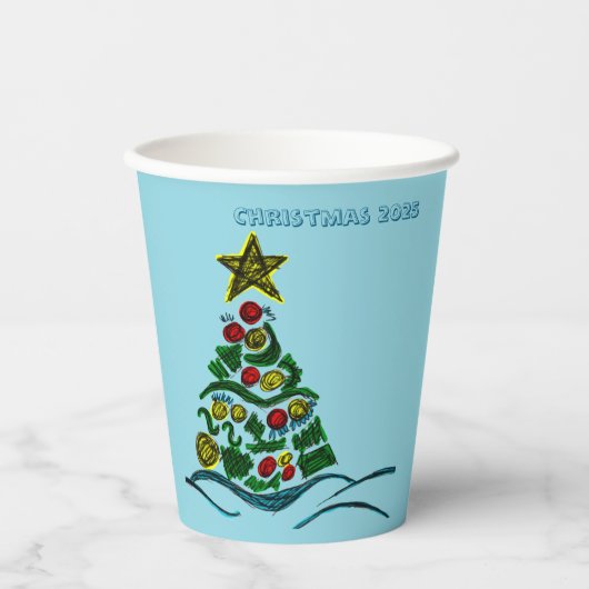 フェスティバルクレフティツリークリスマスパーティー 紙コップ (正面)