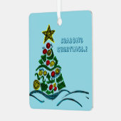 フェスティバルクレフティツリークリスマスフォトツリーオーナメント メタルオーナメント (正面左)