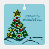 フェスティバルクレフティツリークリスマスフォトツリーオーナメント メタルオーナメント (正面)