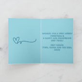 フェスティバルクレフティツリーファミリークリスマスフォールディング カード (内部)