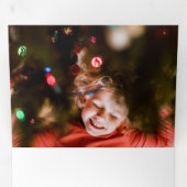 フェスティバルクールスモダンクリプトマルチフォト 三つ折りクリスマスカード (内部最初)