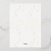 フェスティバルグラムワンオーバルフォトゴールデンきらめくスターズ 箔シーズンカード (裏面)