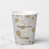 フェスティバルグリッターハッピー新年 紙コップ (裏面)