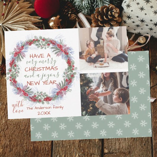 フェスティバルグリーティングメリークリスマスリース2写真 シーズンカード
