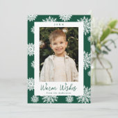 フェスティバルグリーンとホワイトスノーフレーク写真 シーズンカード (スタンド正面)