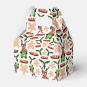 フェスティバルグリーンアンドレッドカースキークリスマストインデナー フェイバーボックス (裏面サイド)