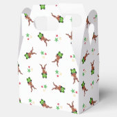 フェスティバルグリーンアンドレッドカースキークリスマストインデナー フェイバーボックス (オープン)